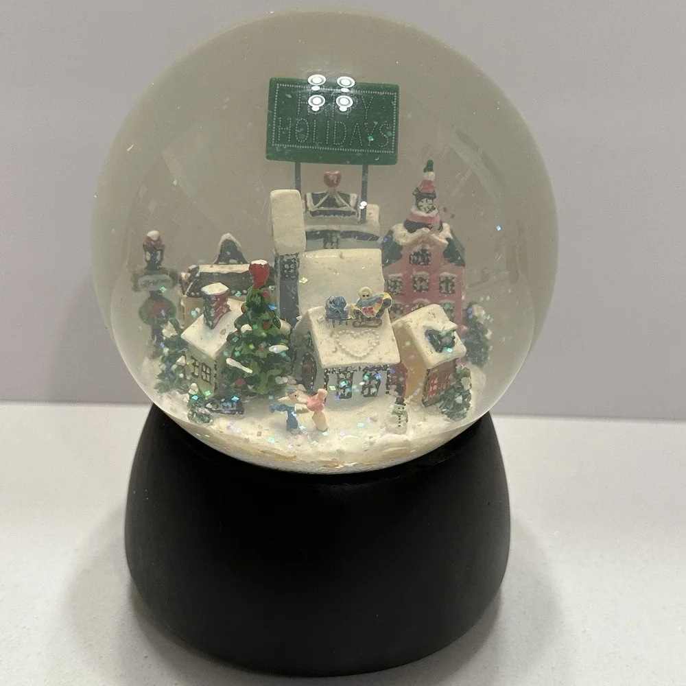 Vintage‎ Christmas BRIGHTON VILLAGE Storyland Musical Snow Globe – 